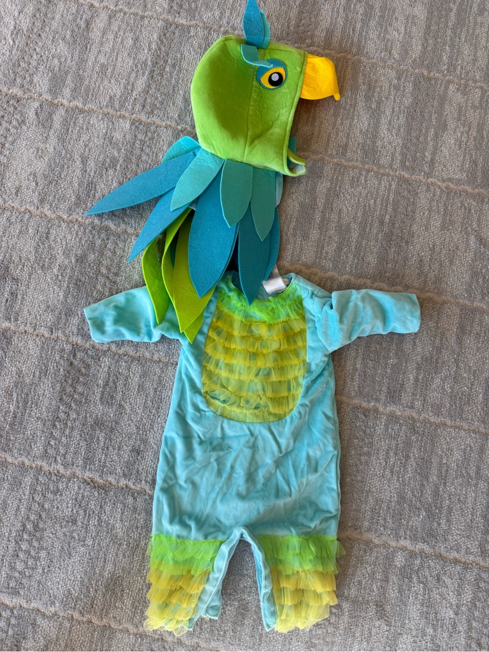 Pottery Barn Kids Green and Teal Parrot Costume